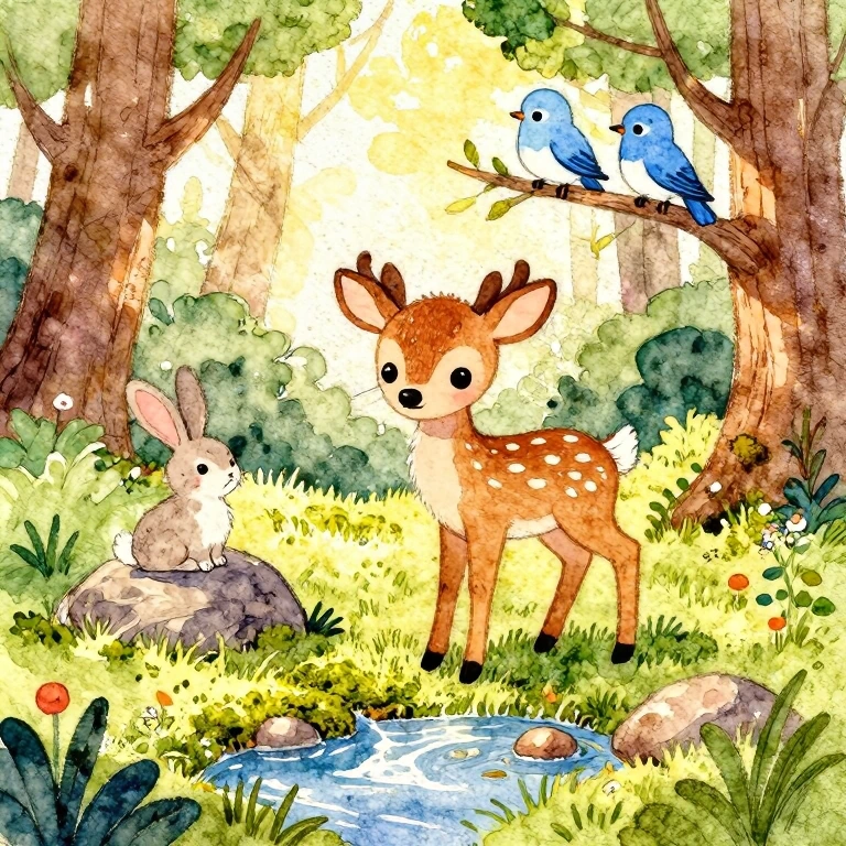 A storybook watercolor made with Burritt AI Studio